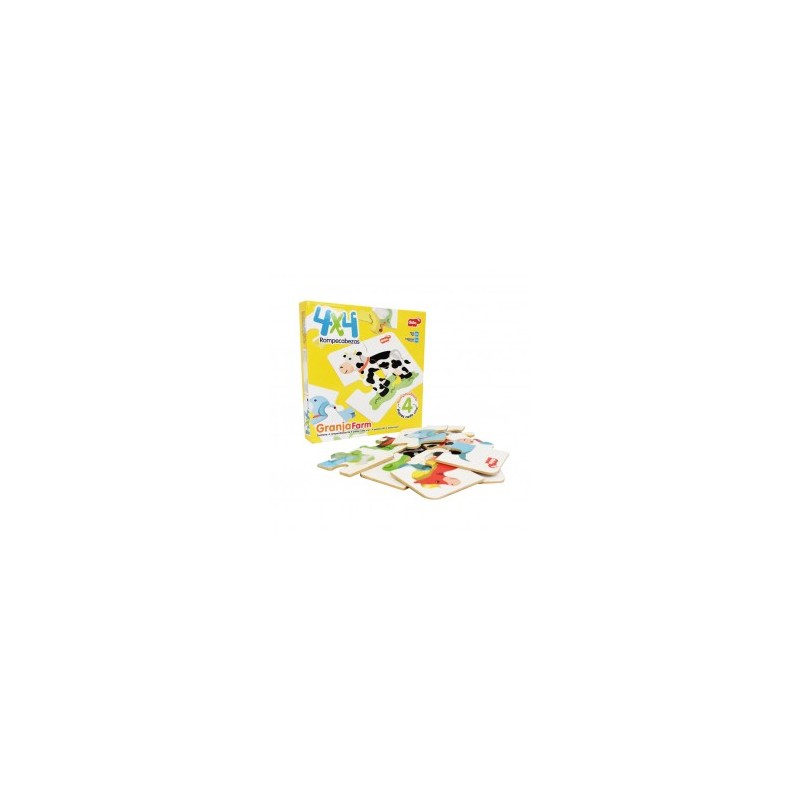 16 piezas rompecabezas infantil