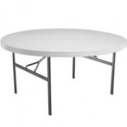 Mesa Plegable De Plastico Lifetime Redonda 1.53 Mts Diá