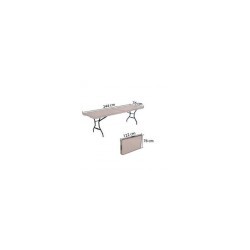 Mesa Plegable De Plastico Lifetime Banquete 2.44 X 0.76