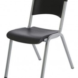 Silla apilable Lifetime negra